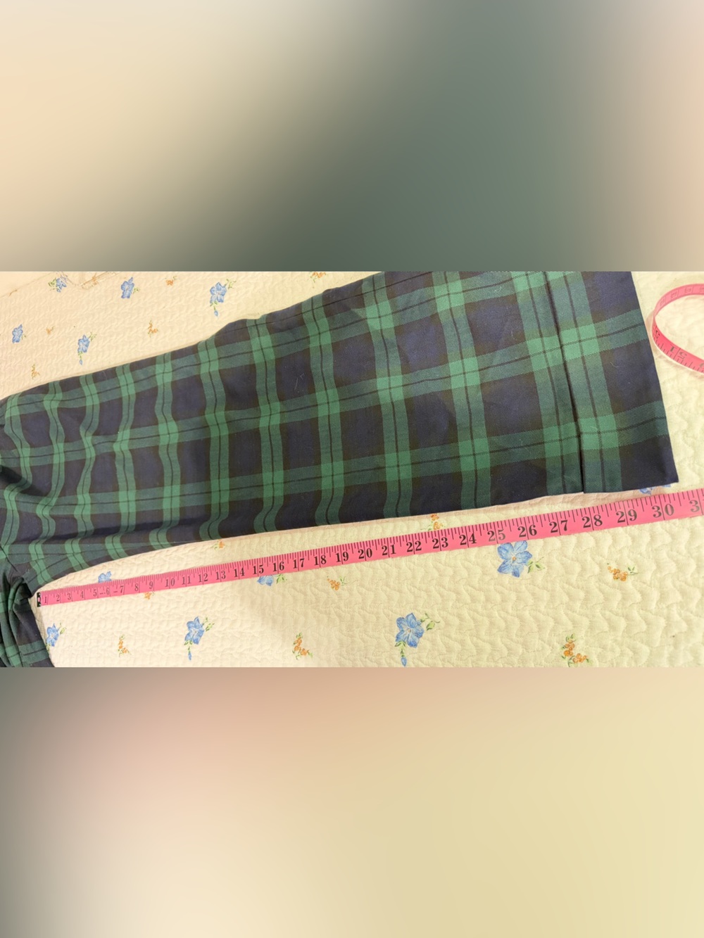 Brooks Brothers Tartan Plaid Wide Leg Trousers Pants Size 4 - Picture 9 of 13